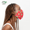 AllStuff420® 420 Leaf Adjustable Ear Loops with Pink Face Mask