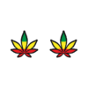 420 Leaf Medium Multi-Colored Nipple Pasties