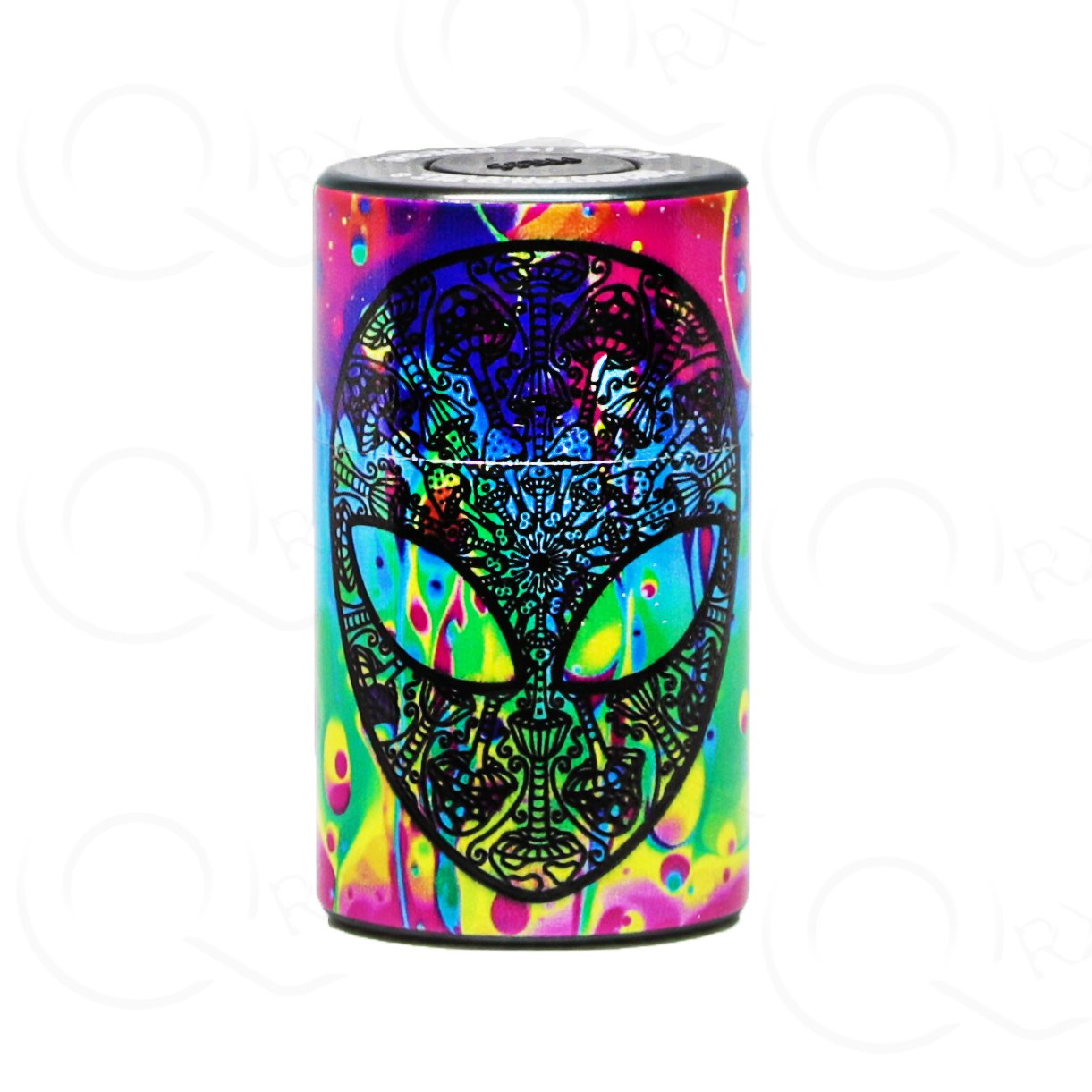 Rainbow Alien Head Vacuum Stash Container