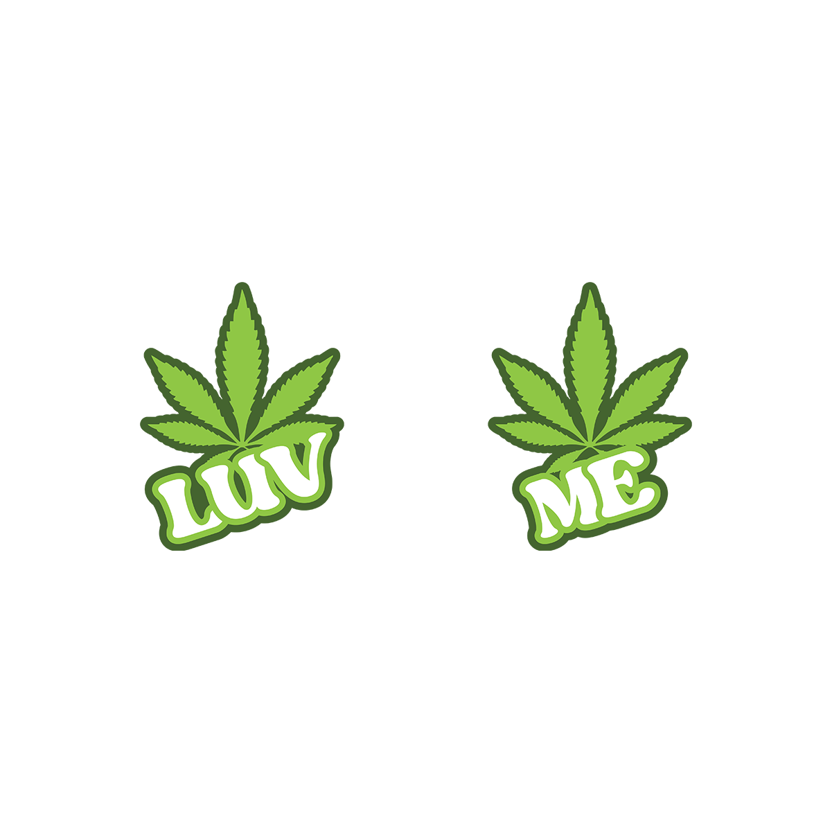 AllStuff420 - Luv Me Green Nipple Pasties