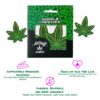 Nipple pasties green cannabis leaf with green description