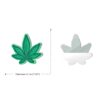 420 Nipple Pasties Green Cannabis Leaf Non Glittered