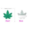 420 Nipple Pasties Green Cannabis Leaf Non-Glittered front and back