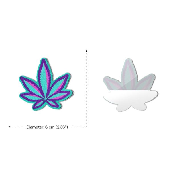 420 Leaf Two-Toned Lavender Accent Weed Nipple Pasties