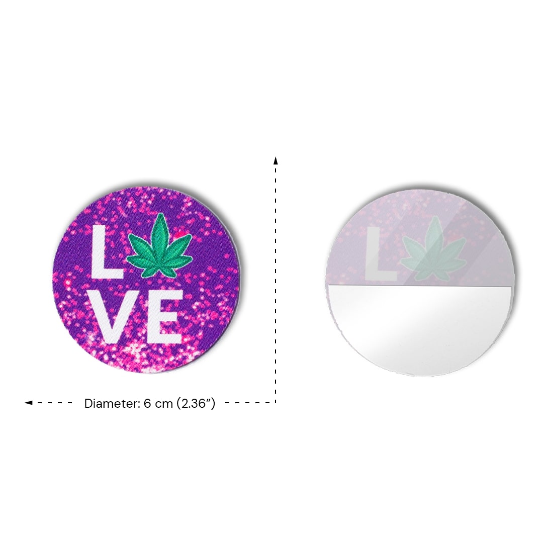 LOVE with Purple Gradient Background Nipple Pasties LOVE with Purple Gradient Background Nipple Pasties