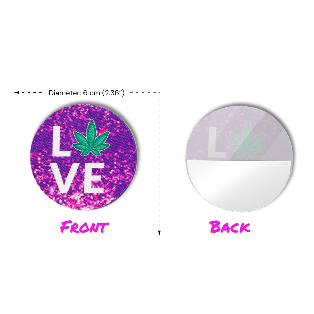 Front and Back LOVE Front and Back LOVE with Purple Gradient Background Nipple Pasties
