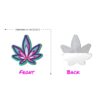 420 Leaf Small Multi-Colored Accent Pattern Nipple Pasties