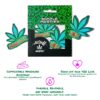 Smoke Me Green Cannabis Leaf Nipple Pasties with description
