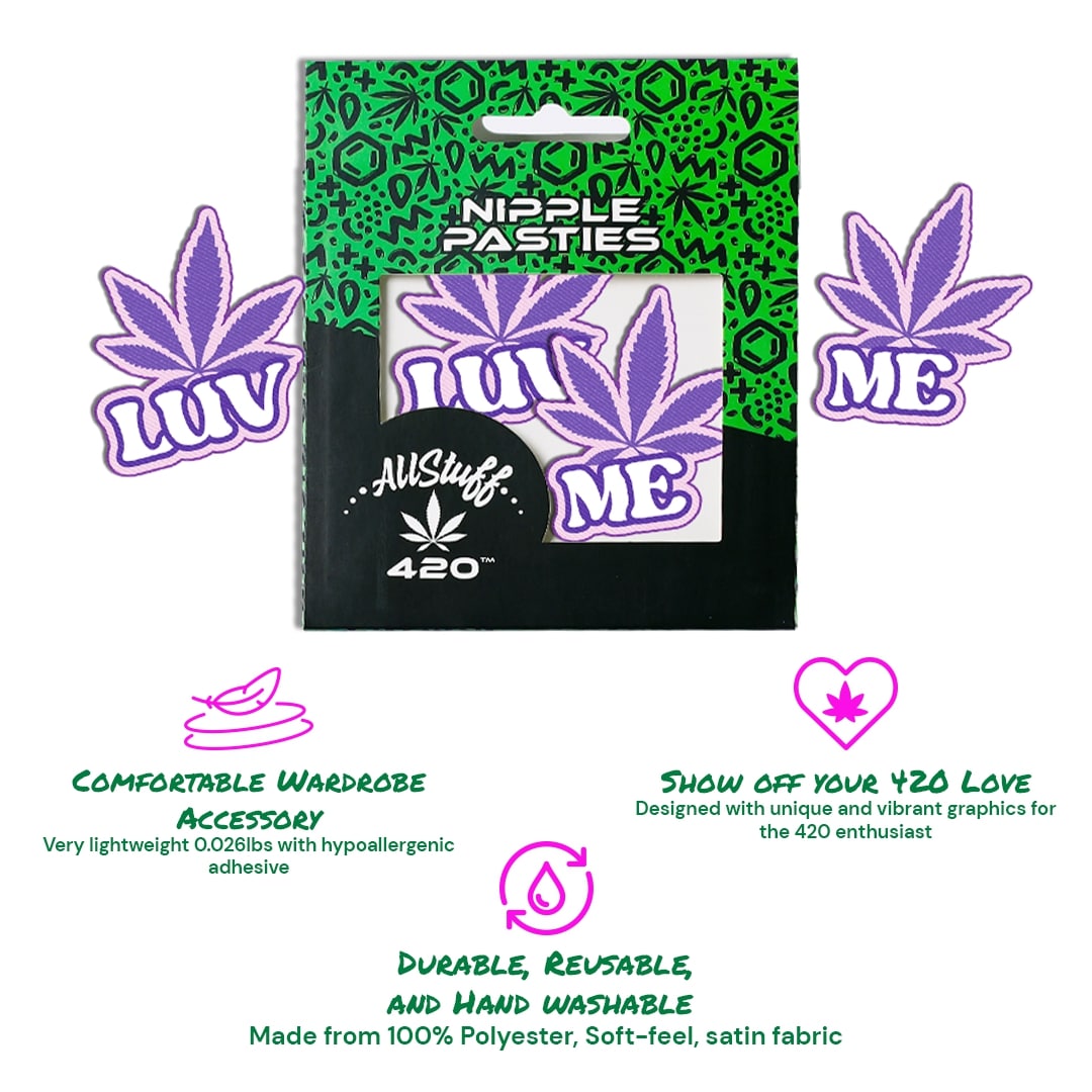 AllStuff420 - Luv Me Purple Nipple Pasties