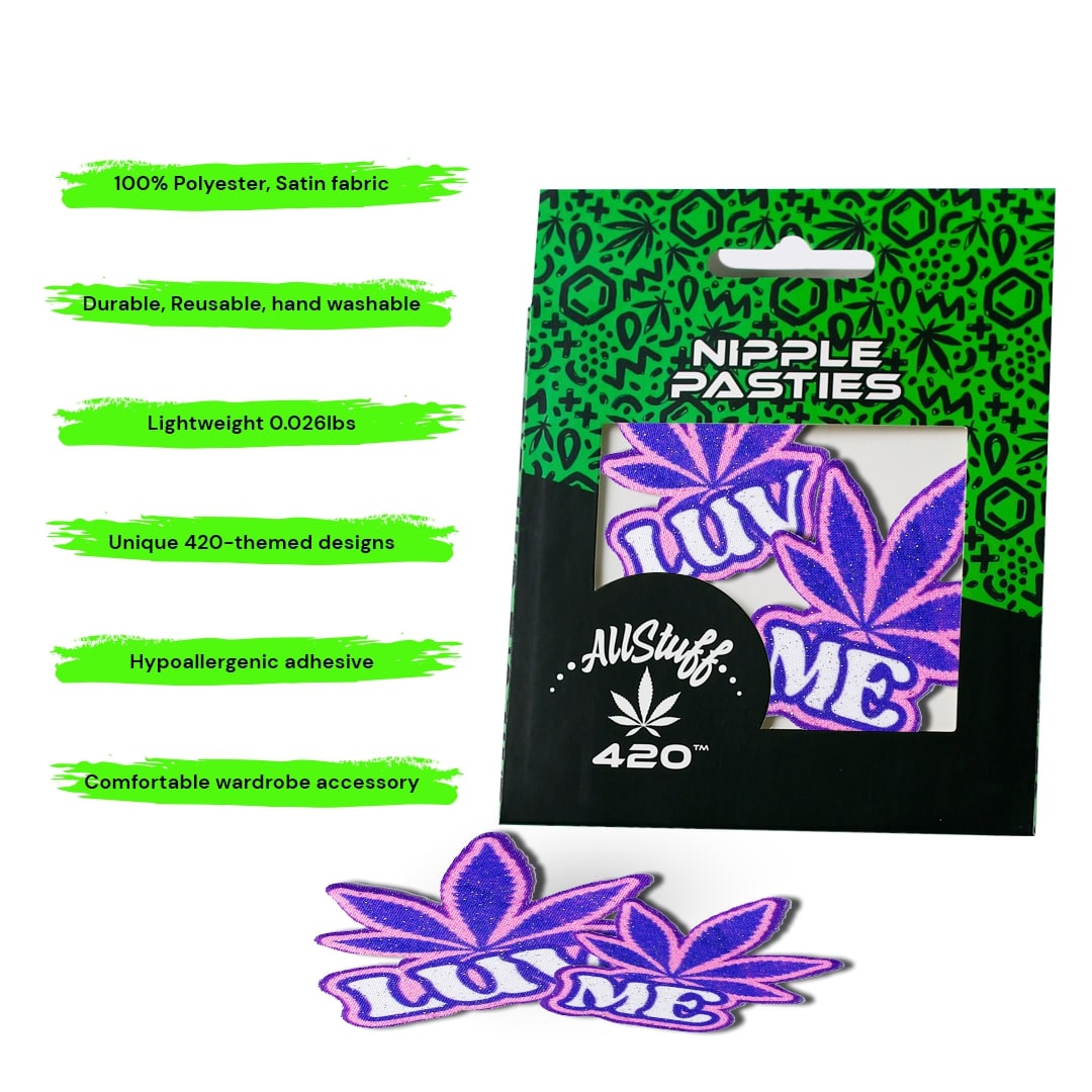 AllStuff420 - Luv Me Purple Nipple Pasties