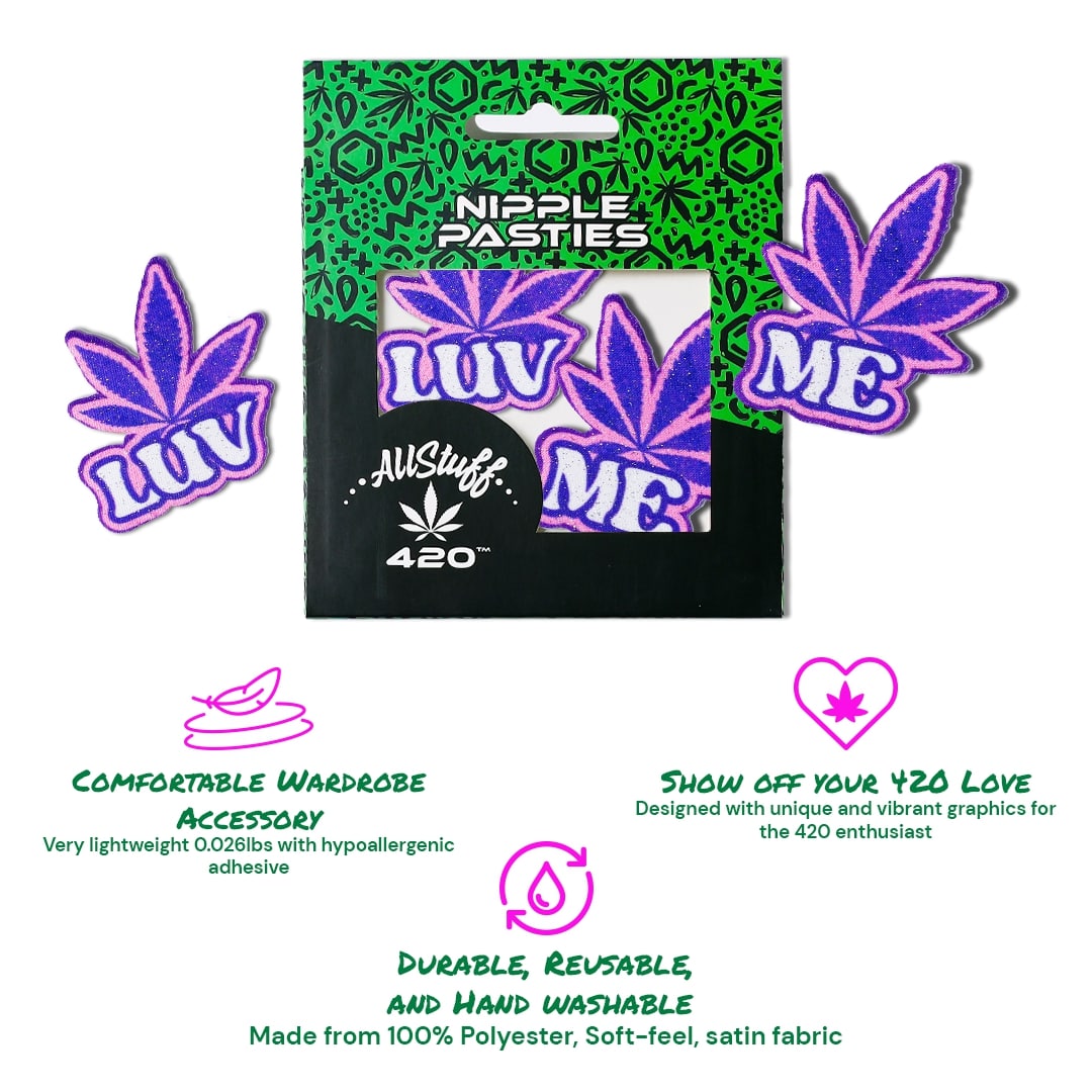 AllStuff420 - Luv Me Purple Nipple Pasties