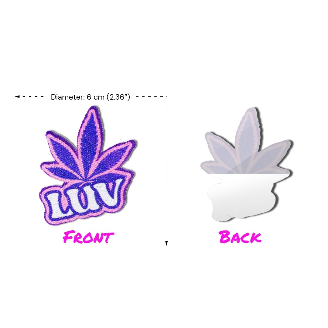 AllStuff420 - Luv Purple Front and Back Nipple Pasties