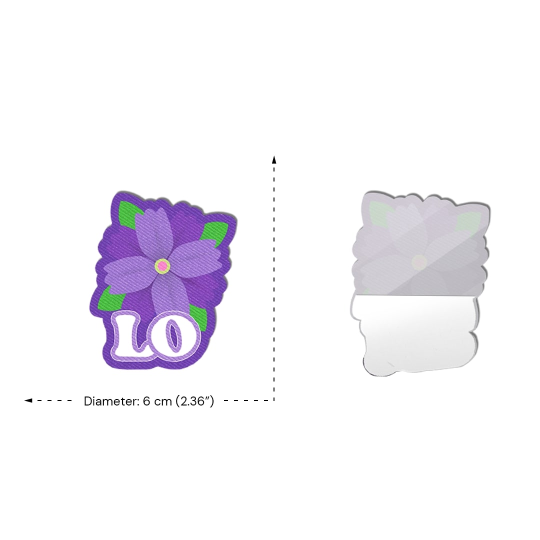 Front and Back LO Purple Flower Nipple Pasties Front and Back LO Purple Flower Nipple Pasties