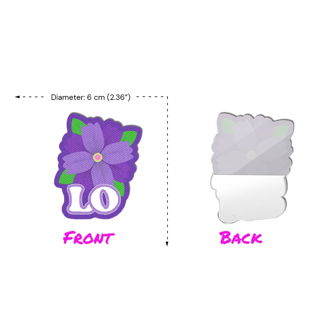 Front and Back LO Purple Flower Nipple Pasties Front and Back LO Purple Flower Nipple Pasties