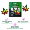 AllStuff420 - Nipple Pasties Green Yellow Red Cannabis Leaf with description
