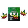 AllStuff420 - Nipple Pasties Green Yellow Red Cannabis Leaf