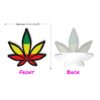 Nipple Pasties Green Yellow Red Cannabis Leaf front and back