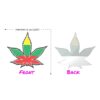 Nipple Pasties Green Yellow Red Cannabis Leaf front and back