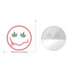 Nipple pasties with smile background cannabis front and back