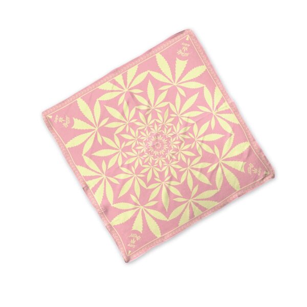 AllStuff420® Pink Cotton 420 Love Bandana | Weed Designed Bandana
